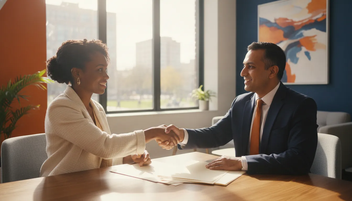 sba-loan-requirements-a-complete-guide-434478 Small-business owner discussing SBA loan requirements with a financing specialist