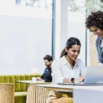 New small business owner reviewing funding options with a financing specialist