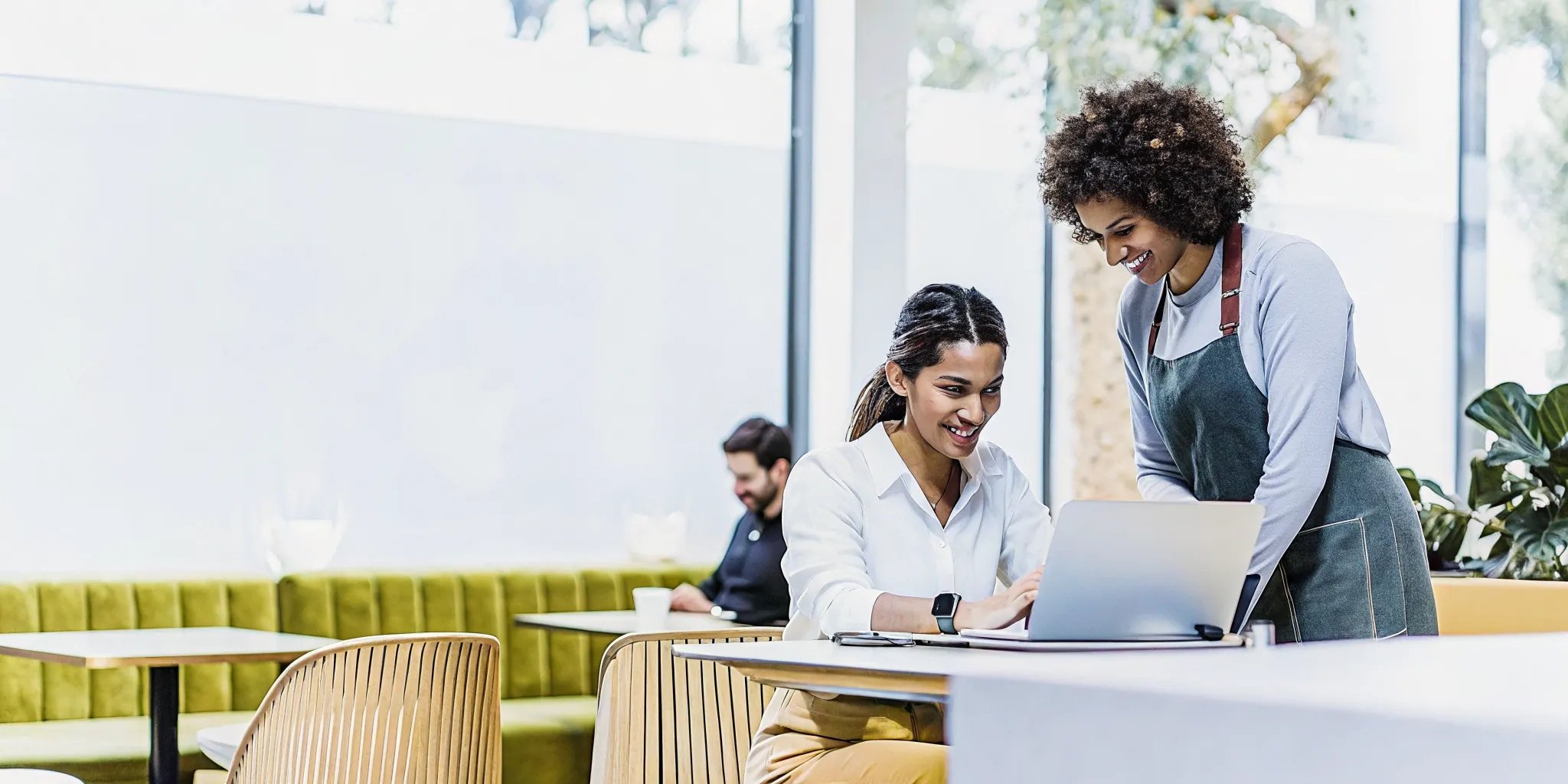 New small business owner reviewing funding options with a financing specialist