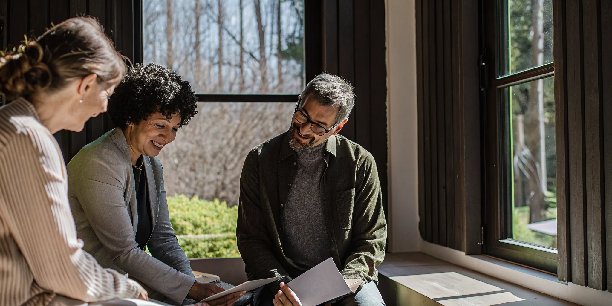 Business owner meeting with a supportive financing specialist after a business loan rejection