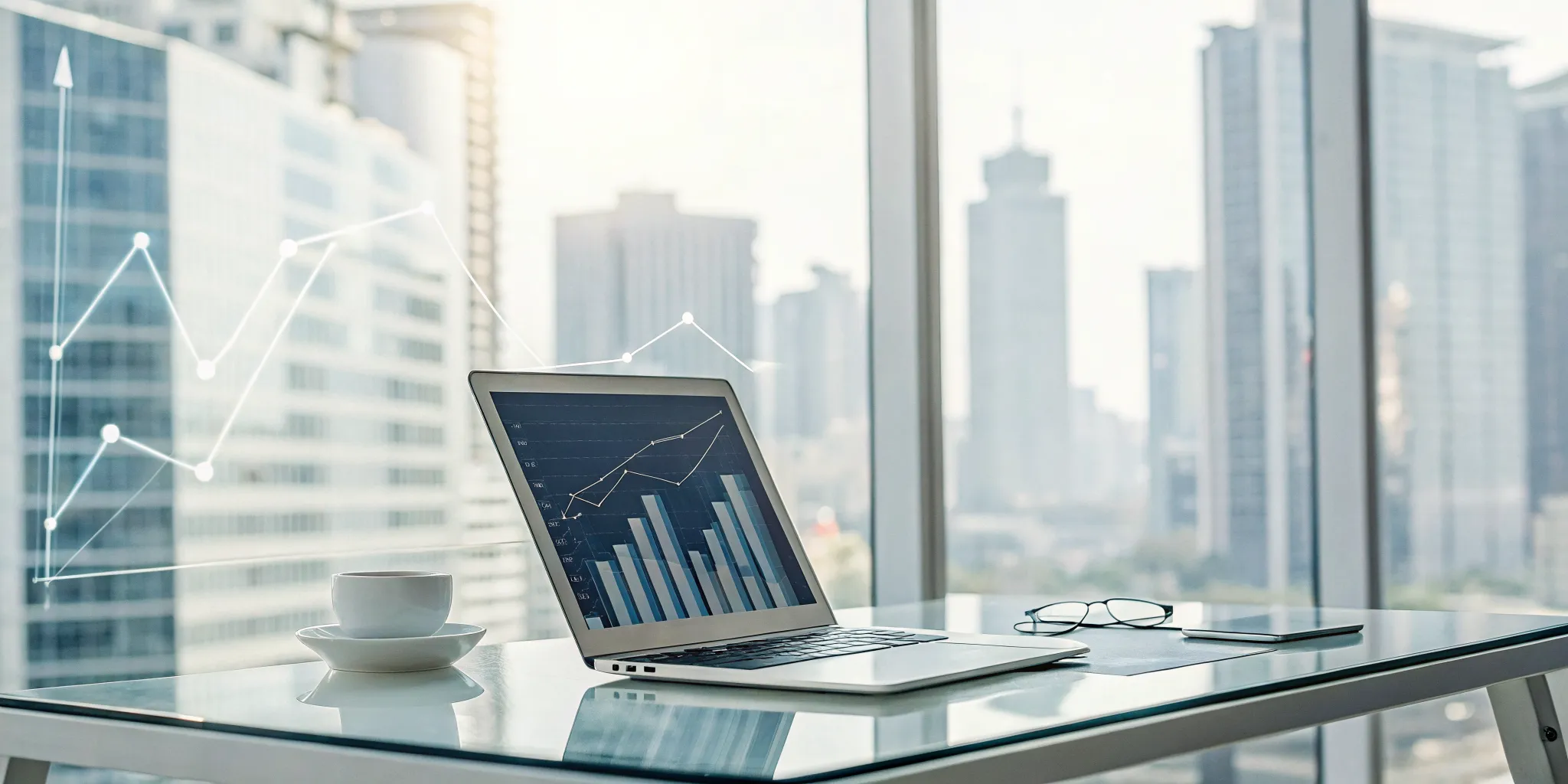 working-capital-line-of-credit-the-ultimate-guide-260488 Managing a working capital line of credit with financial graphs on a laptop.