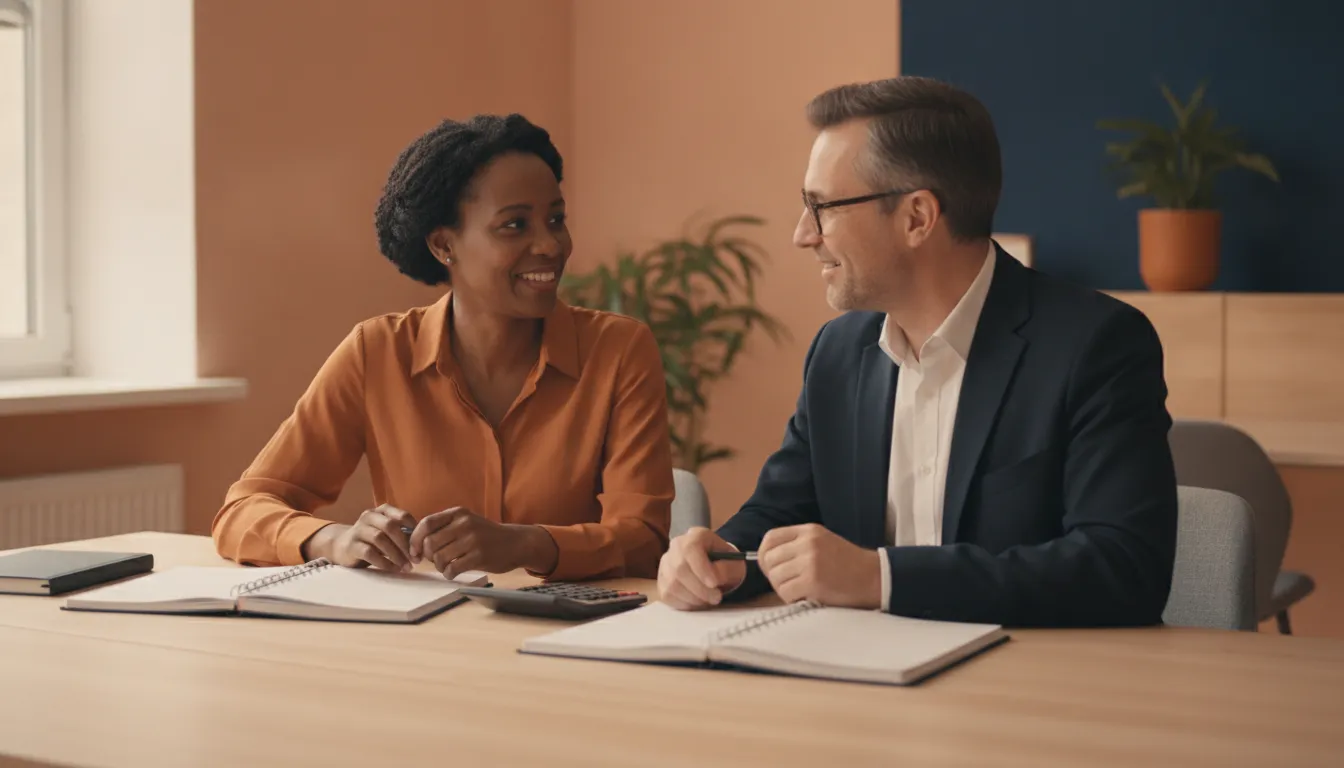revenue-based-financing-payments-explained-111162 Small-business owner reviewing financing options with a specialist